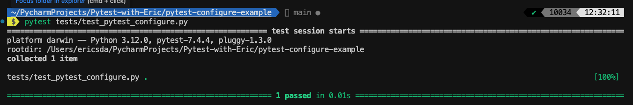 pytest configure file handling