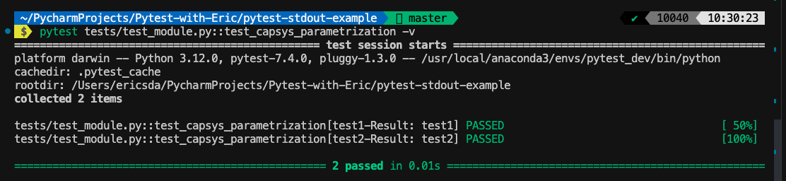 pytest-stdout-parametrization pytest-stdout-parametrization