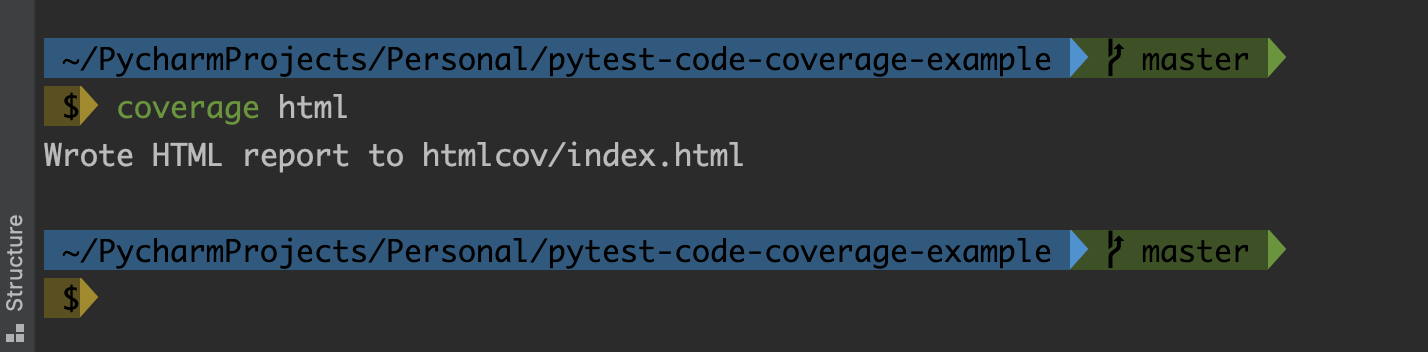 pytest-code-coverage-generate-report
