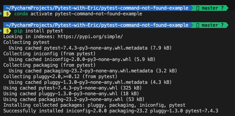 pytest-command-not-found-3